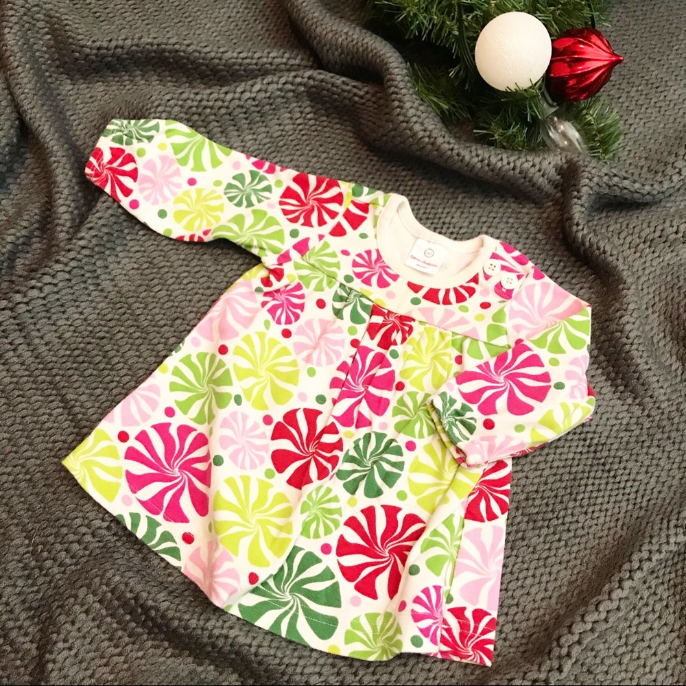 Hanna Andersson Peppermint Candy Christmas Dress